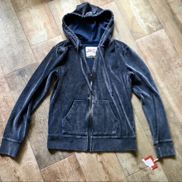 Mossimo Supply Co. Tops - Mossimo Blue/Gray Terry Hoodie